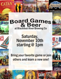 Board Games & Beer at BRBC! Board Games & Beer at BRBC!