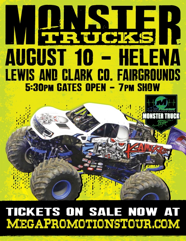 Mega Monster Truck tour 08/10/2019 Helena, Montana, Lewis & Clark
