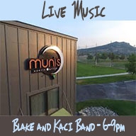 Live Music at Muni's Sports Grille. Blake and Kaci Band Live Music at Muni's Sports Grille. Blake and Kaci Band