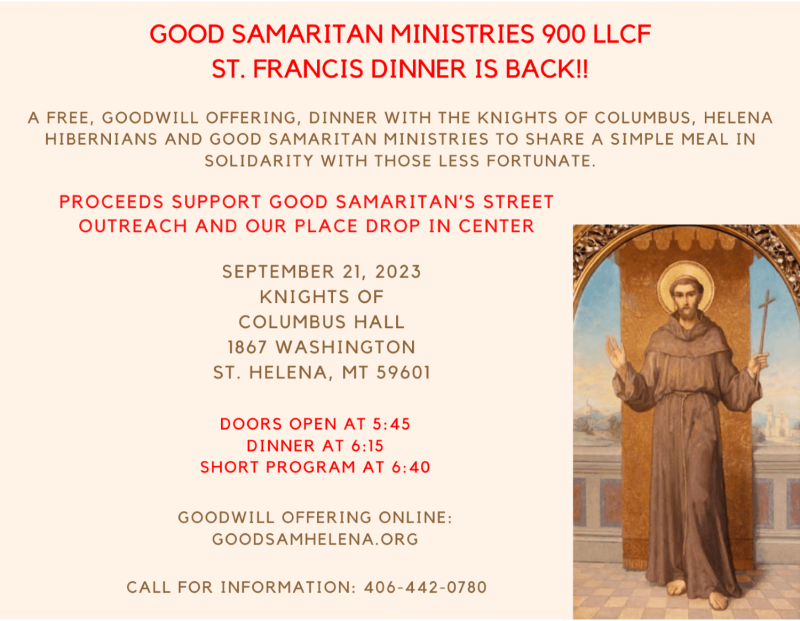 St. Francis Dinner at Knights of Columbus Hall