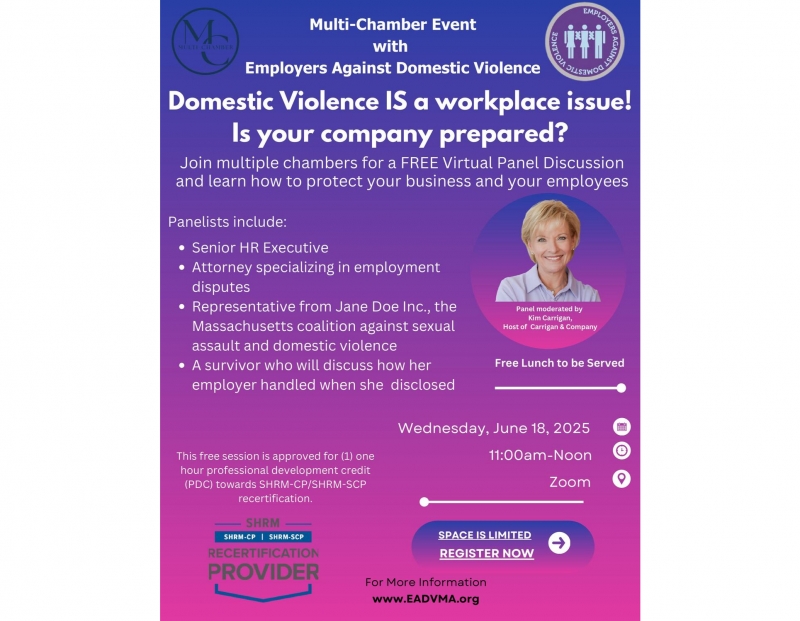 Virtual Lunch&Learn: Domestic Violence in the Workplace Virtual Lunch&Learn: Domestic Violence in the Workplace