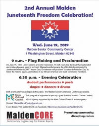 Malden Juneteenth Freedom Celebration Malden Juneteenth Freedom Celebration