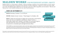 MaldenWorks Public Meeting: Malden River Waterfront MaldenWorks Public Meeting: Malden River Waterfront