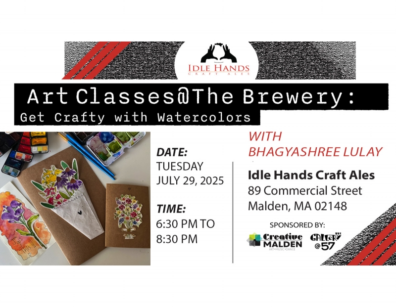 Art Classes @ The Brewery: Get Crafty with Watercolors Art Classes @ The Brewery: Get Crafty with Watercolors