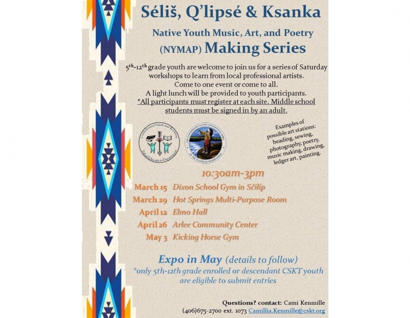 CSKT Ed: Native Art Makers Series (Kicking Horse Gym) CSKT Ed: Native Art Makers Series (Kicking Horse Gym)