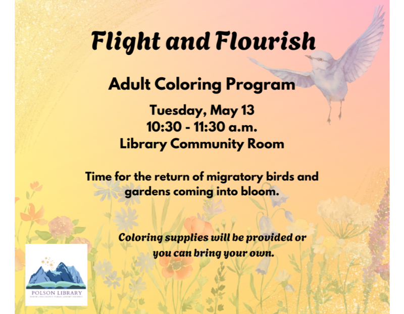 Adult Coloring Program: Adult Coloring Program: