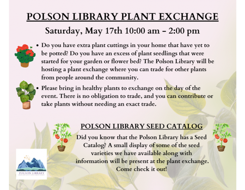 Plant Exchange at the Library Plant Exchange at the Library