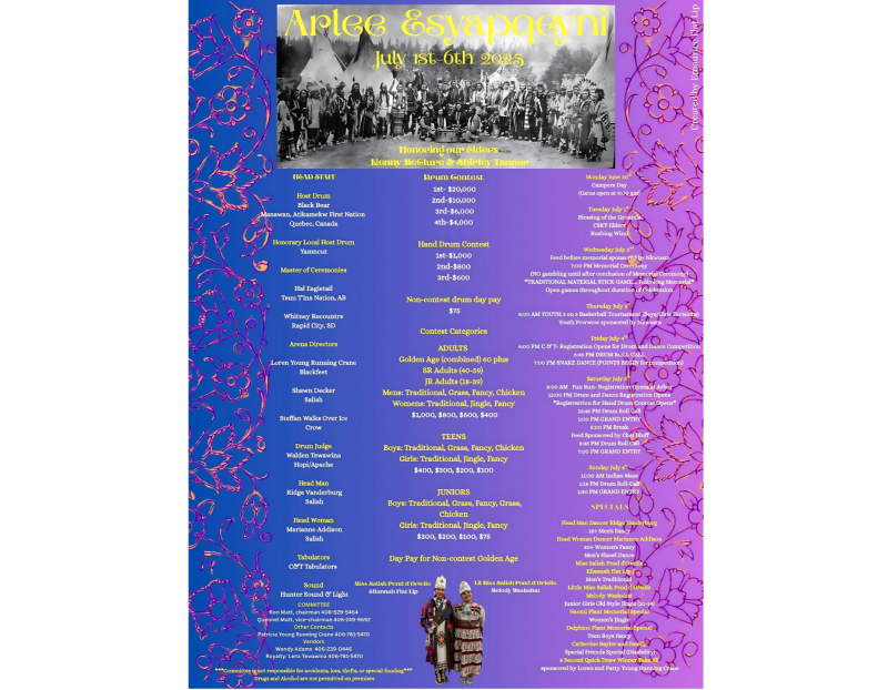 Arlee Powow Celebration, Confederated Salish and Kootenai Tribes Arlee Powow Celebration, Confederated Salish and Kootenai Tribes