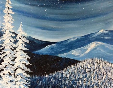 Paint and Sip: Winter at the Smokies