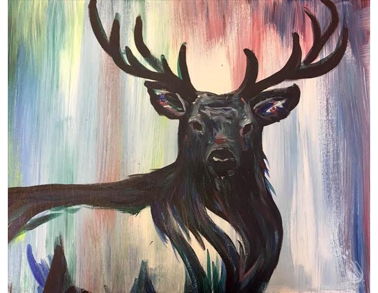 Colorful Elk Paint Class