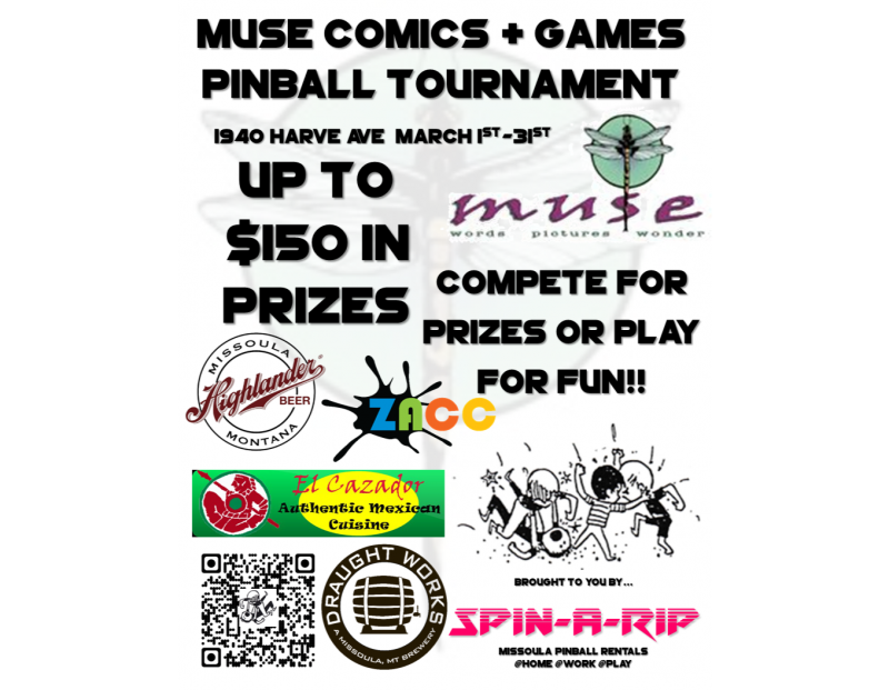Muse Comics & Games March Pinball Tournament