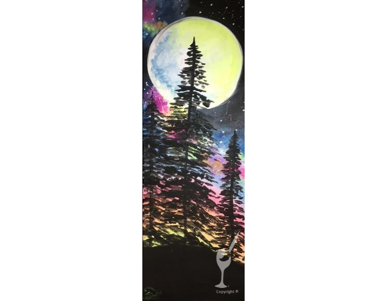 Celestial Pines- Black Light Paint Night