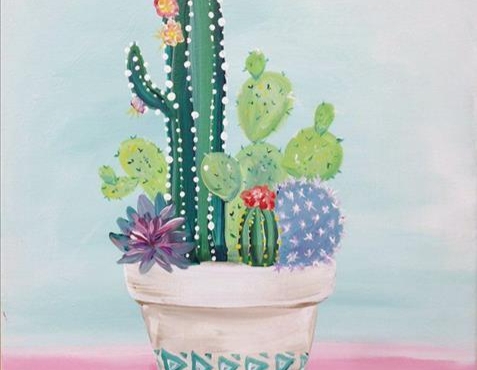 Paint and Sip: My little Cacti