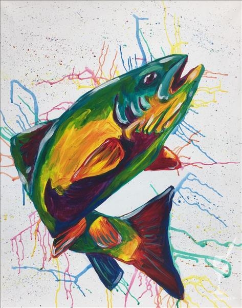 Paint and Sip: Colorful Fish