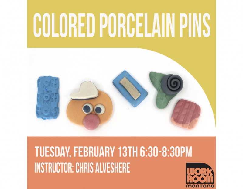 Porcelain Clay Pins with Chris Alveshere