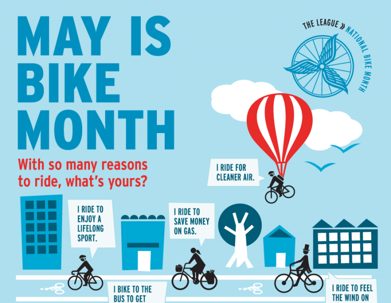 May Is Bike Month!  - Ongoing Throughout the Month