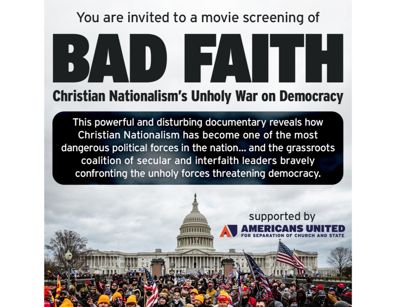 Public film screening of "Bad Faith" Public film screening of "Bad Faith"
