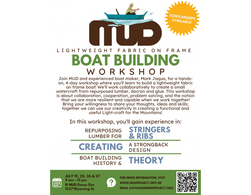 MUD Boat Building Workshop MUD Boat Building Workshop