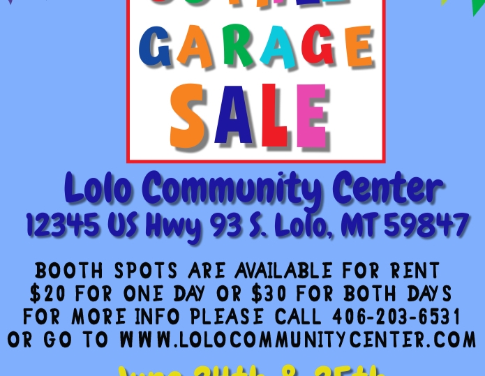 Lolo Community Center 50 Mile Garage Sale