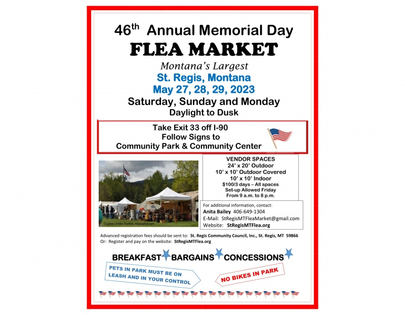 St. Regis 46th Annual Memorial Weekend Flea Market