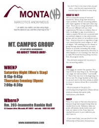 Narcotics Anonymous Meeting Narcotics Anonymous Meeting