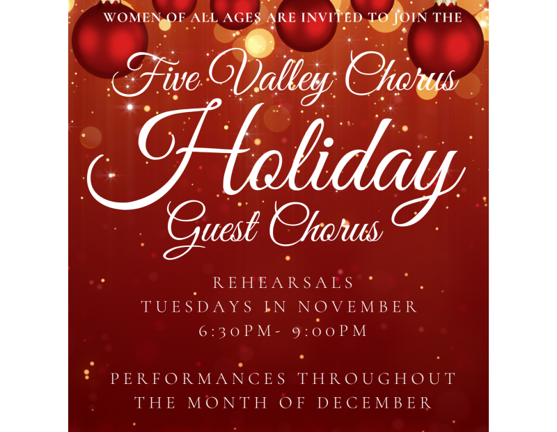Msla women - come join our Holiday Chorus!