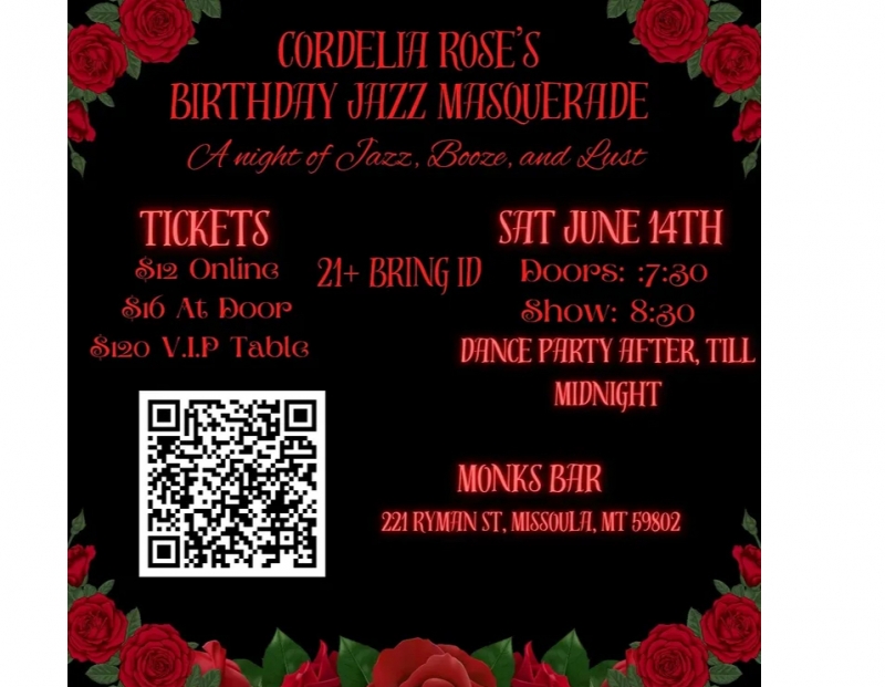 Cordelia Rose's Birthday Jazz Masquerade Cordelia Rose's Birthday Jazz Masquerade