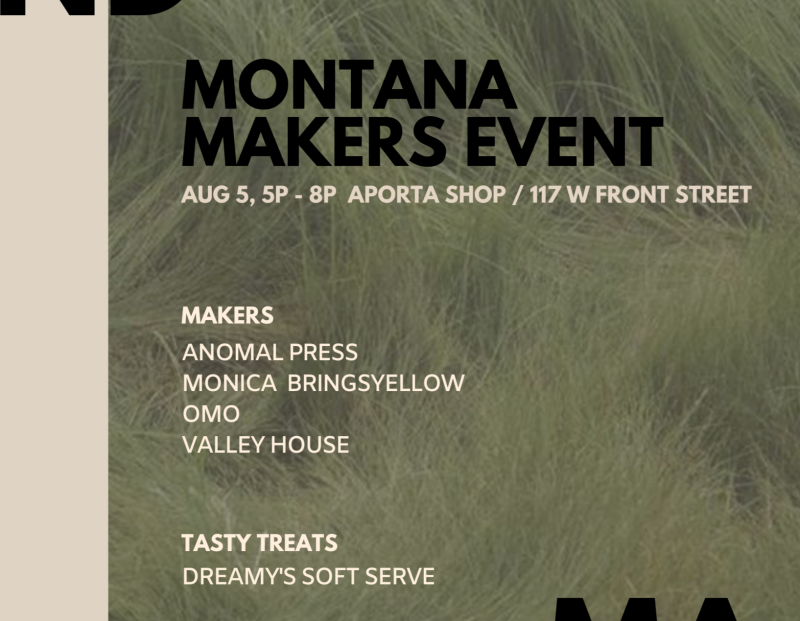 Montana Makers Event at APORTA Shop