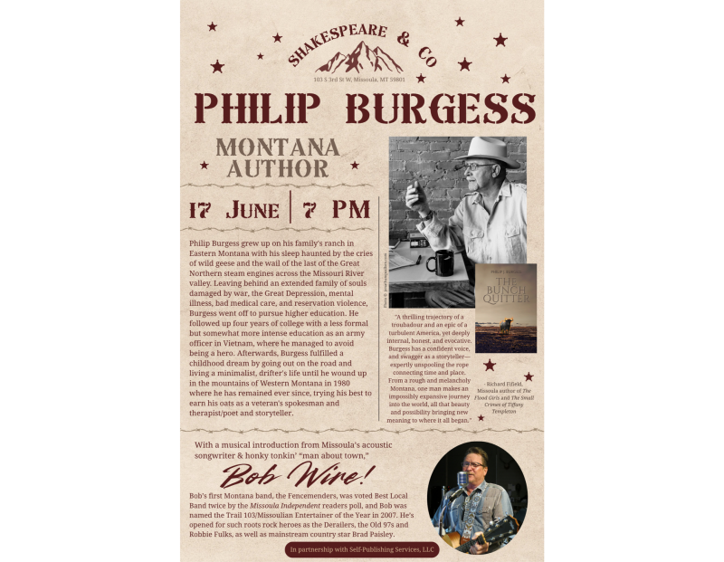 Author Event with Phil Burgess (The Bunch Quitter) Author Event with Phil Burgess (The Bunch Quitter)