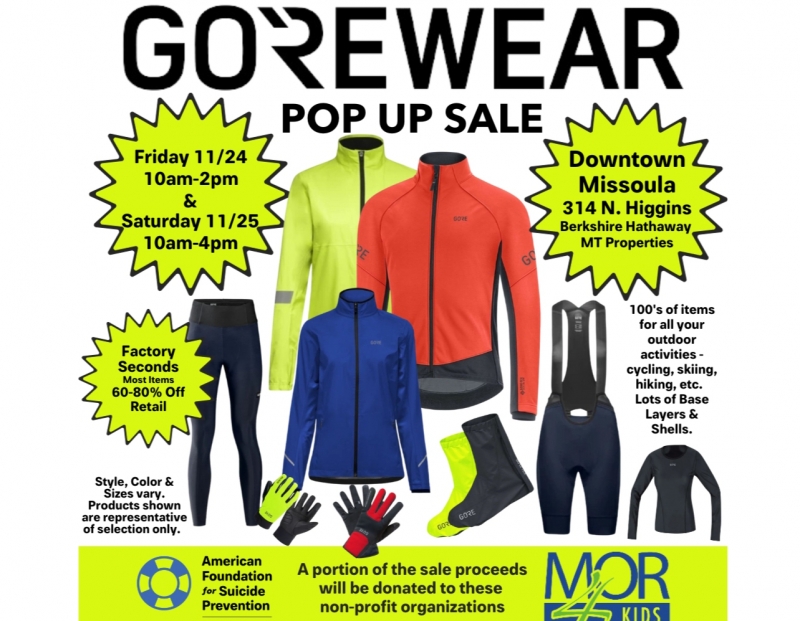 GoreWear Pop Up Sale