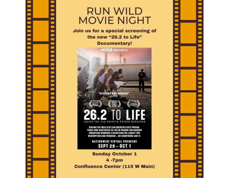 Run Wild Missoula Screening of "26.2 to Life"