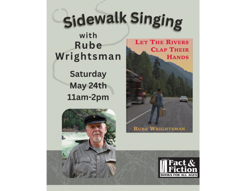 Sidewalk Signing with Rube Wrightsman Sidewalk Signing with Rube Wrightsman