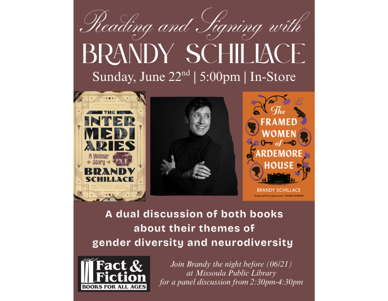 Brandy Schillace: Reading and Signing Brandy Schillace: Reading and Signing