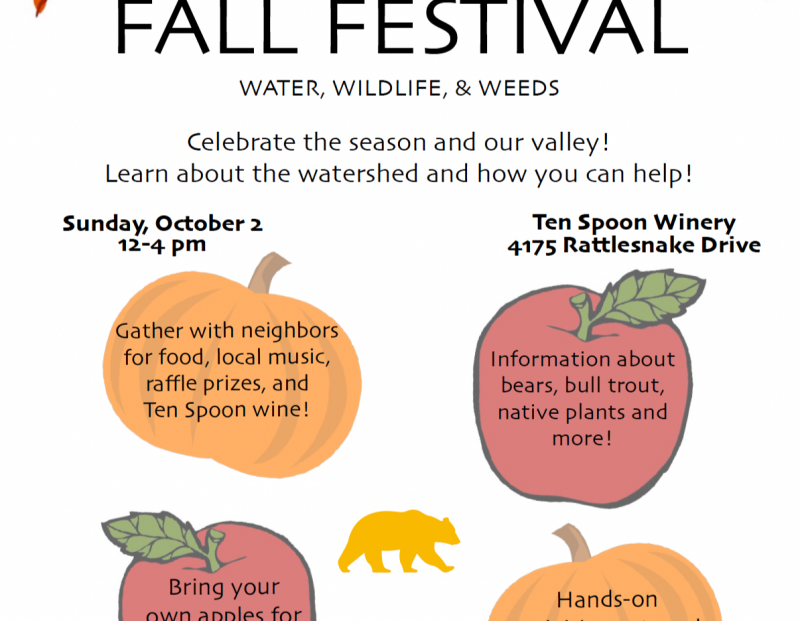 Annual Rattlesnake Creek Watershed Group Fall Festival 