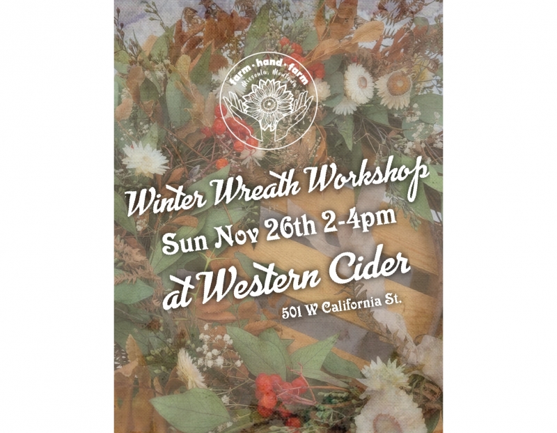 Winter Wreath Workshop at Western Cider
