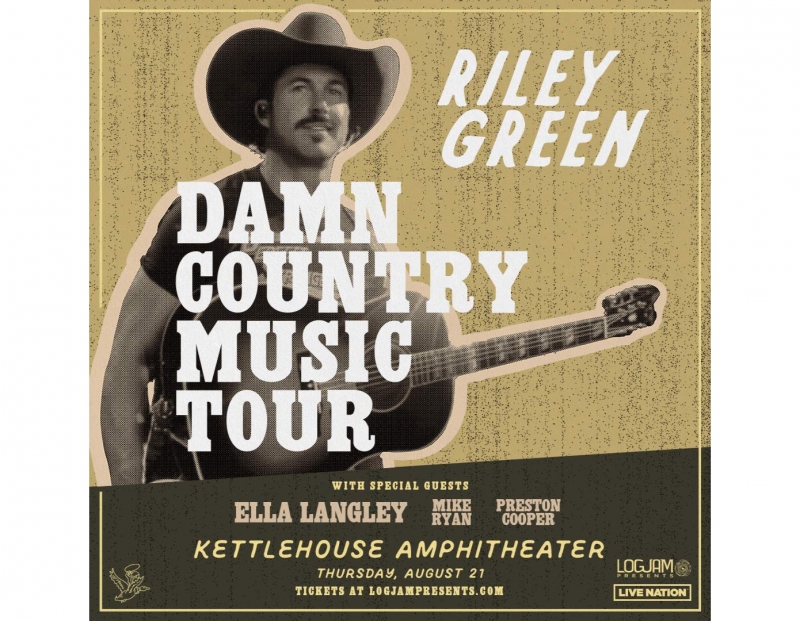 Riley Green at the KettleHouse Amphitheater Riley Green at the KettleHouse Amphitheater
