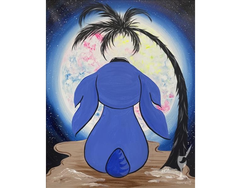 alien Moon painting class alien Moon painting class