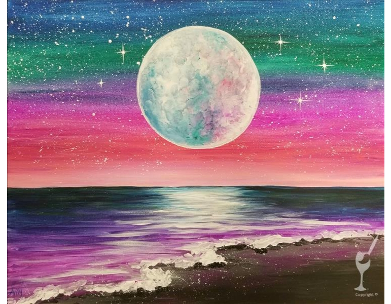 beach Twilight painting class beach Twilight painting class