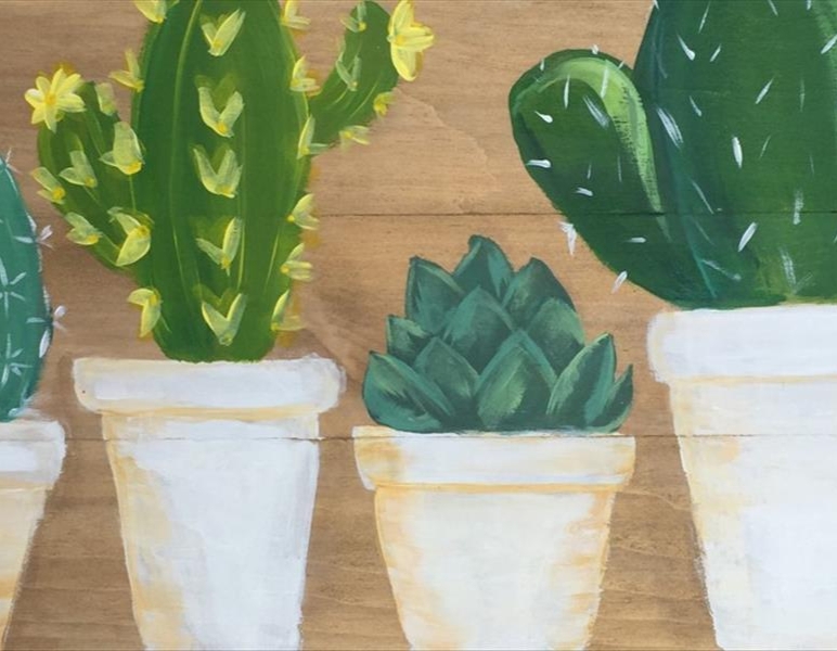 Paint and Sip: Succulents