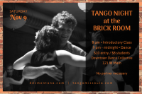 Tango Night at the Brick Room Tango Night at the Brick Room