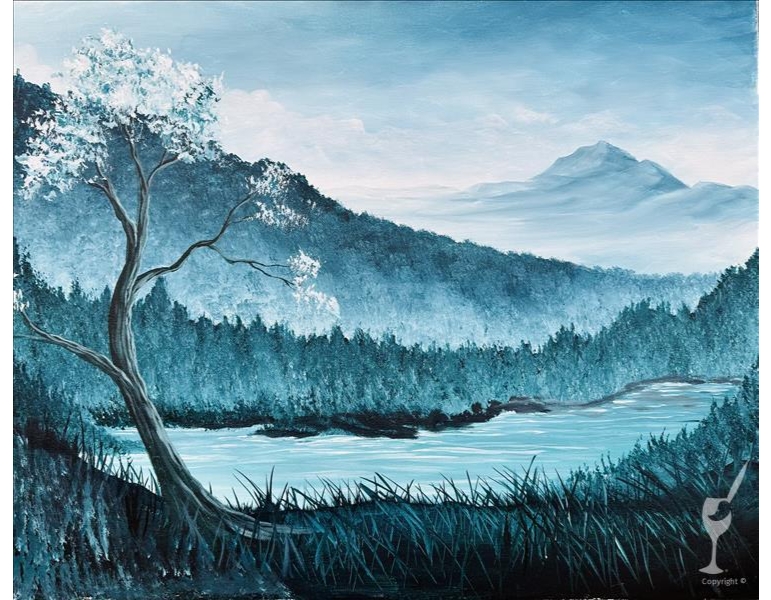 monochromatic landscape painting class monochromatic landscape painting class
