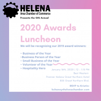 Helena Chamber Annual Awards Luncheon 2020 Helena Chamber Annual Awards Luncheon 2020