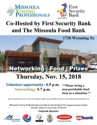Missoula Young Professionals-First Security Bank & The Missoula Food Bank Missoula Young Professionals-First Security Bank & The Missoula Food Bank