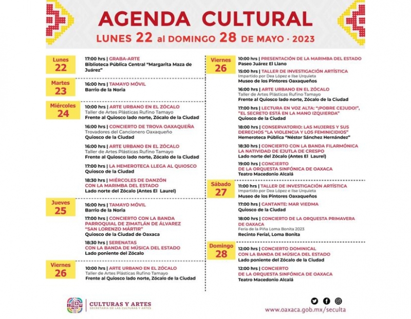 Cultural Events in the Zócalo / Eventos Culturales en el Zócalo