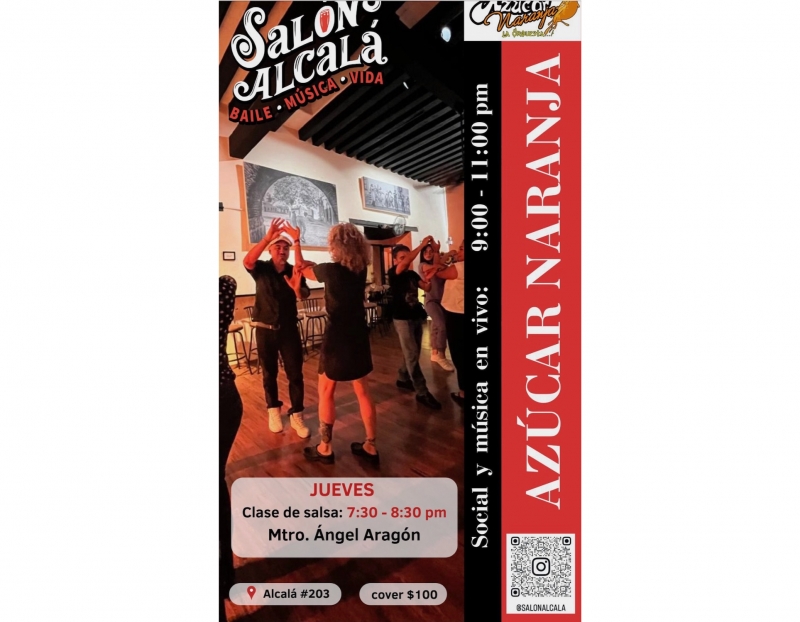 Salsa Class & Live Music at Salon Alcala Salsa Class & Live Music at Salon Alcala