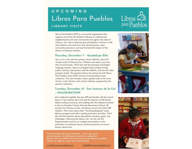 Tour - Libros Para Pueblos Library Visit to Guadalupe Etla