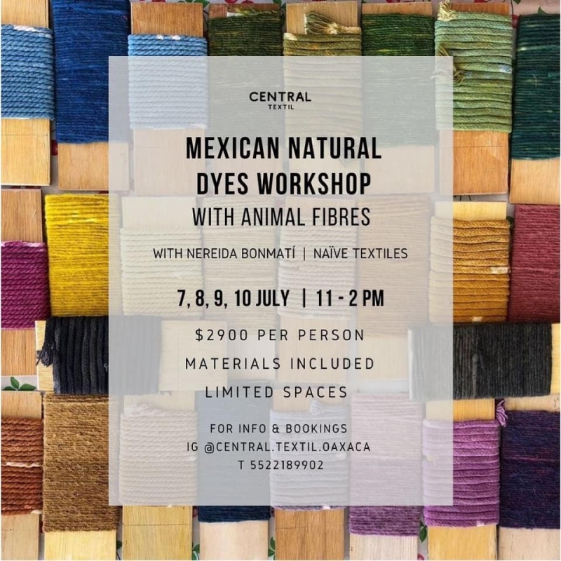 Mexican natural dyes / Tintes naturales mexicanos 07/07/2021