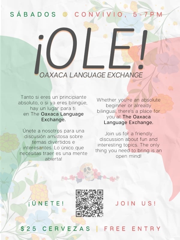 ¡Ole! Oaxaca Language Exchange at Convivio