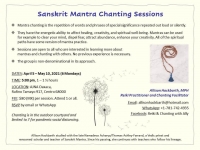 Sanskrit Mantra Chanting / Canto de mantras en sánscrito Sanskrit Mantra Chanting / Canto de mantras en sánscrito