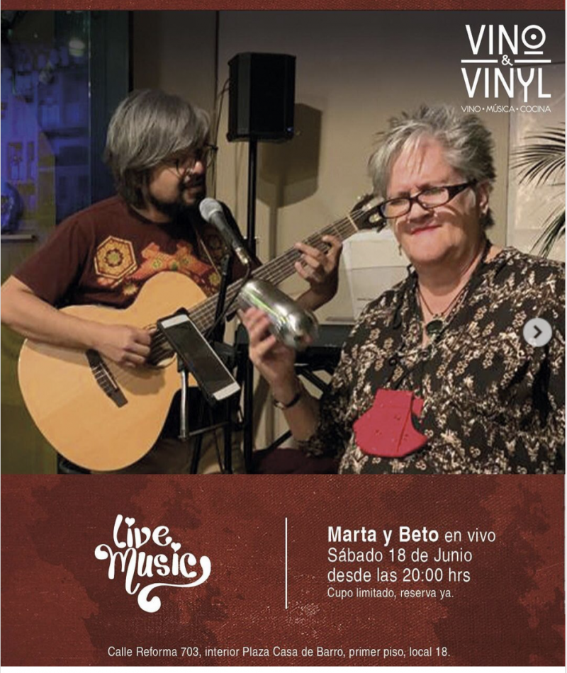 Beto and Marta at Vino&Vinyl
